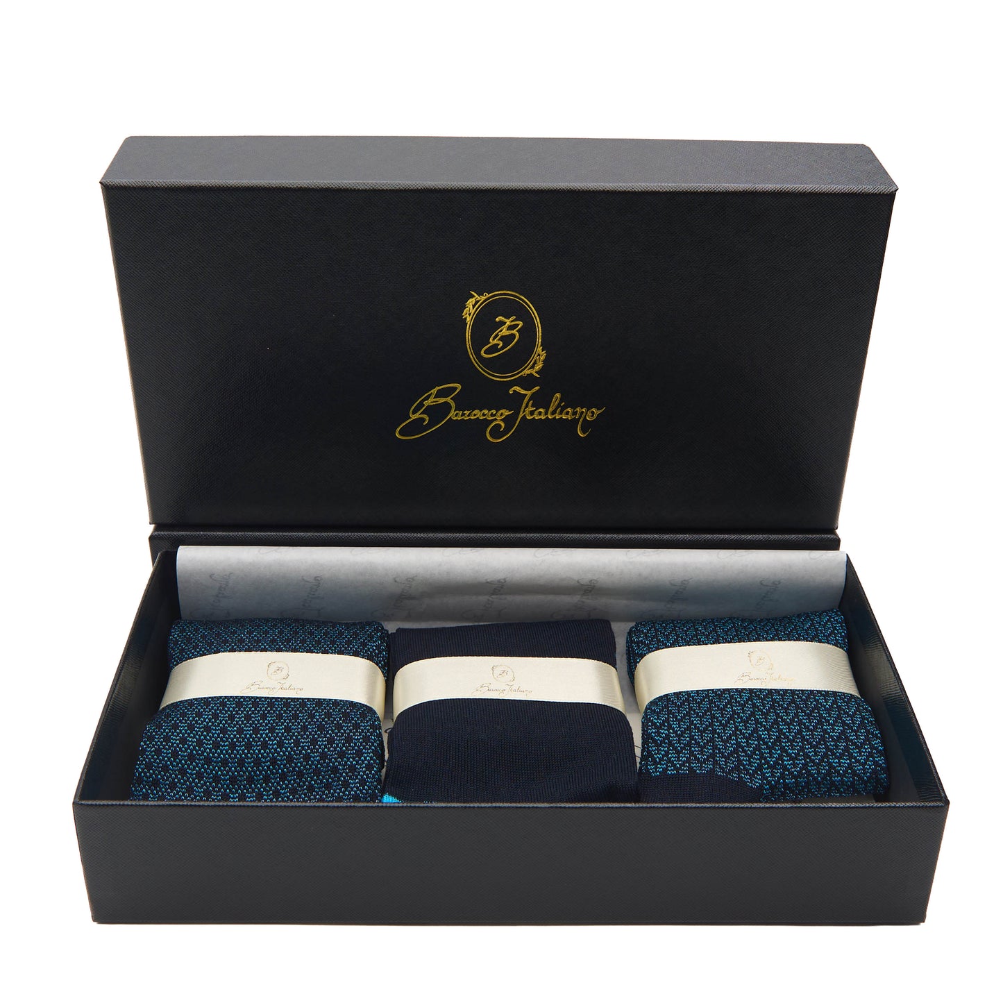 Box calza lunga cotone Filo di Scozia con polsino inglese - CELESTE SORGENTE