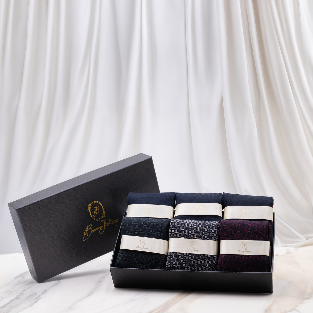 Prestige Box Classica - Principe di Galles & Tinta Unita Blu