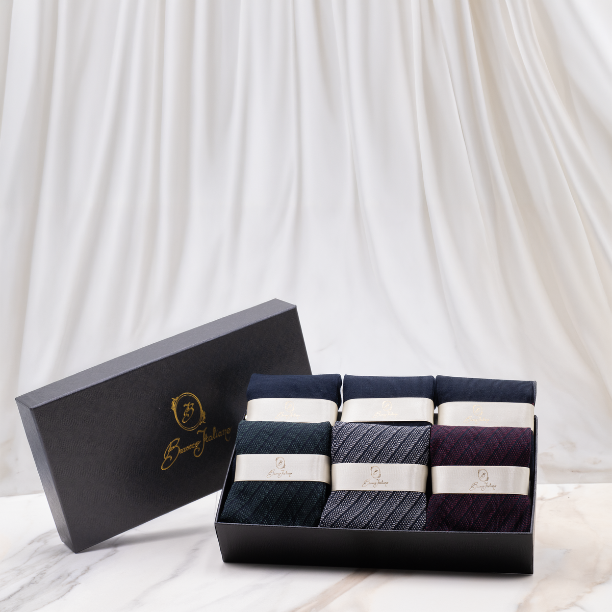 Prestige Box Classica - Regimental & Tinta Unita Blu