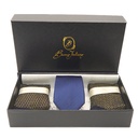 Box calza lunga cotone Makò Mercerizzato con polsino inglese e Cravatta in seta fatta a mano - GIALLO SOLE