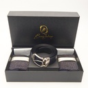 Box calza lunga cotone Makò Mercerizzato con polsino inglese e Cintura in morbida pelle - GIALLO DESERTO