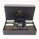 CONFEZIONE 2 PAIA CALZA UOMO E CINTURA IN PELLE LUXURY - SOLE