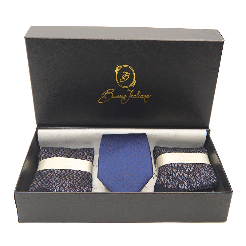 CONFEZIONE 2 PAIA CALZA UOMO E CRAVATTA LUXURY - CENERE