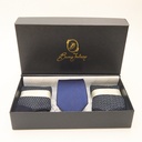 Box calza lunga cotone Makò Mercerizzato con polsino inglese e Cravatta in seta fatta a mano- VERDE CHIARO MENTA