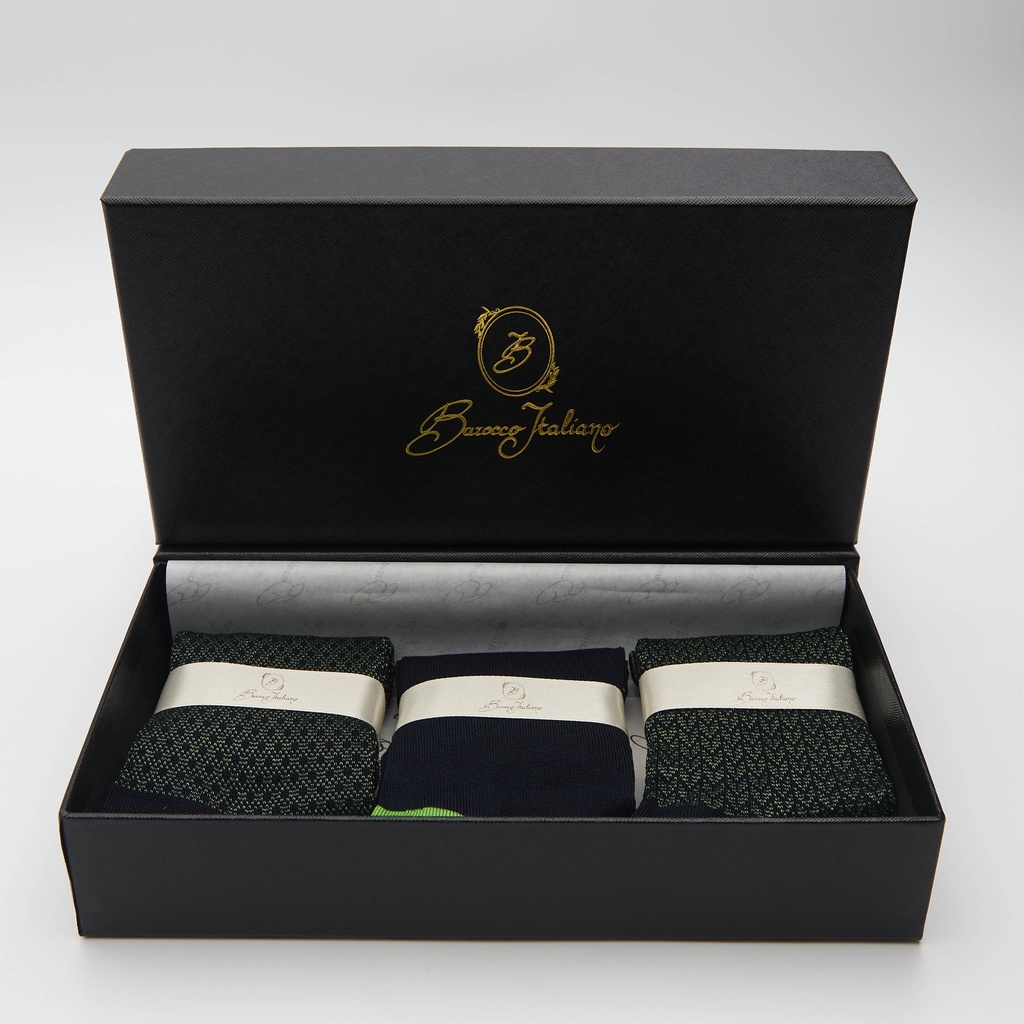 Box calza lunga cotone Makò Mercerizzato con polsino inglese - VERDE PRATO