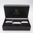 CONFEZIONE CALZA UOMO LUNGA LUXURY 3 PAIA - BAROLO