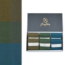 Box 6 paia colorate calza lunga Spigato e Principe di Galles cotone Makò con polsino inglese - Giallo SOLE Verde PRATO Celeste SORGENTE