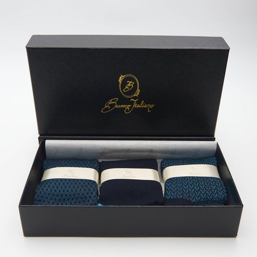 Box calza lunga cotone Makò Mercerizzato con polsino inglese - CELESTE SORGENTE