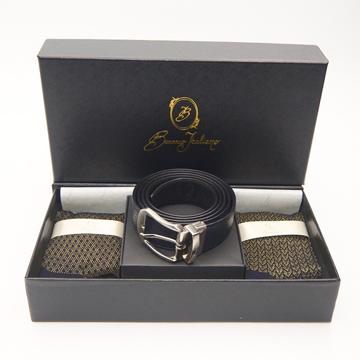 CONFEZIONE 2 PAIA CALZA UOMO E CINTURA IN PELLE LUXURY - MOTIVI SOLE