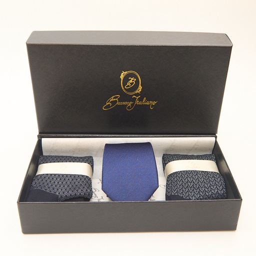 Box calza lunga cotone Makò Mercerizzato con polsino inglese e Cravatta in seta fatta a mano- VERDE CHIARO MENTA